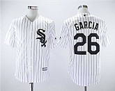 White Sox 26 Avisail Garcia White Cool Base Baseball Jerseys,baseball caps,new era cap wholesale,wholesale hats
